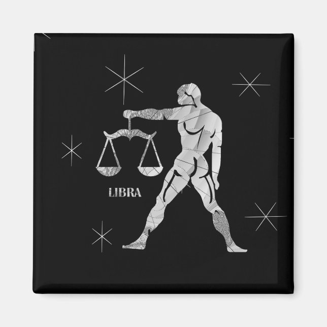 Libra Zodiac Magnet (Front)