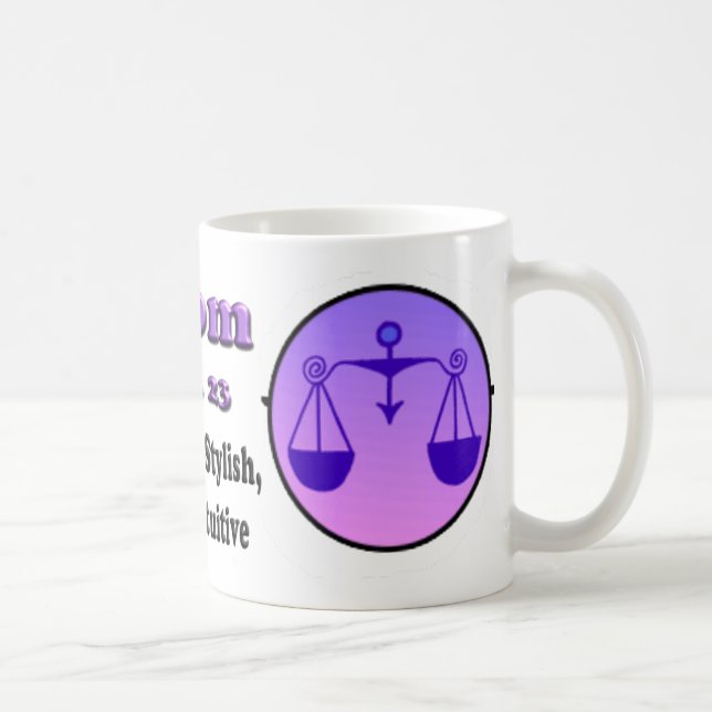 Libra Zodiac Mother's Day Coffee Mug (Right)