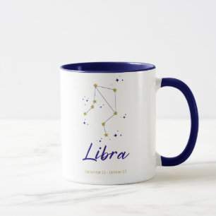 Libra Zodiac Sign Constellation Star Astrology Mug