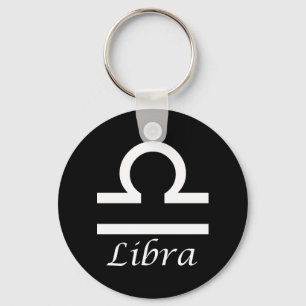 'Libra' Zodiac Sign Keychain