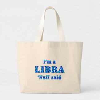 Libra Zodiac Sign Large Tote Bag