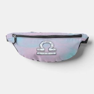 Libra Zodiac Sign Mother of Pearl Style Fanny Pack