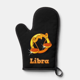 Libra zodiac sign oven mitt