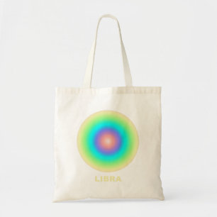 Libra Zodiac Sign Stylish Gradient  Tote Bag
