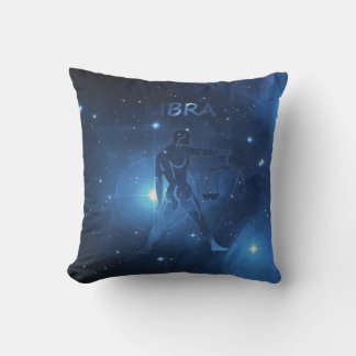 Libra zodiac sign throw pillow