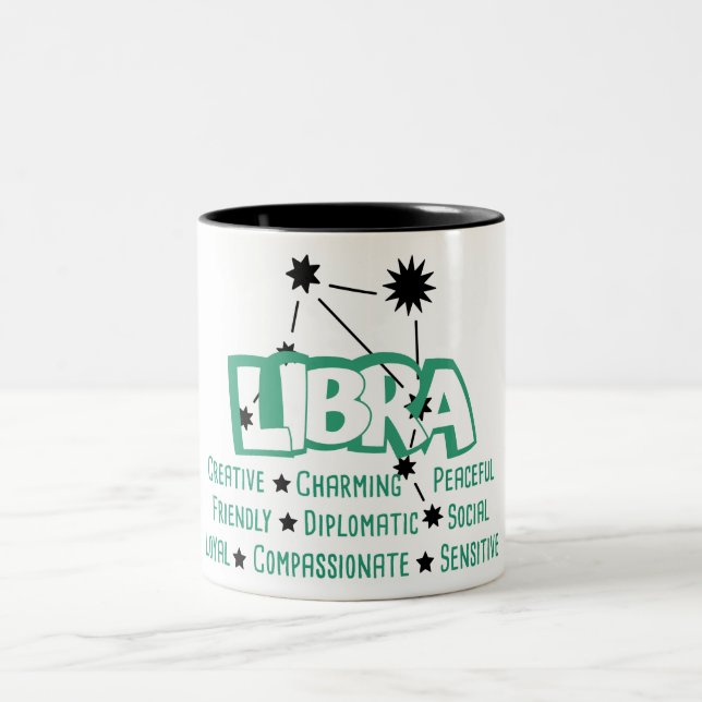 Libra Zodiac Sign Traits Mug (Center)