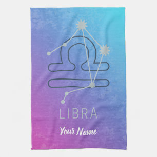 Libra Zodiac Star Sign Horoscope Constellation Kitchen Towel