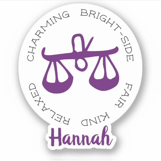 Libra Zodiac Star Sign Traits (Front)