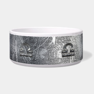 Libra Zodiac Symbol Distressed Industrial Steel