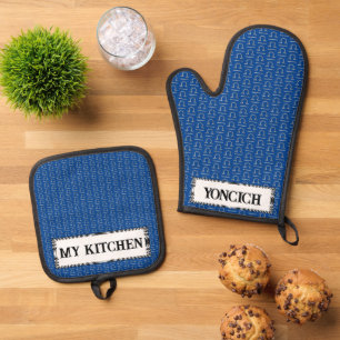 Libra Zodiac Symbol Element by Kenneth Yoncich Oven Mitt & Pot Holder Set