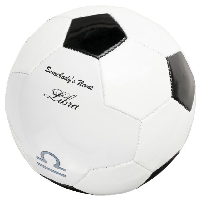 Libra Zodiac Symbol Element by Kenneth Yoncich Soccer Ball (Three Quarter)