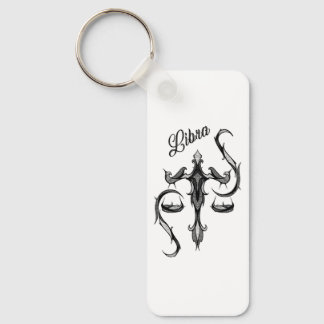 Libra Zodiac Symbol Keychain