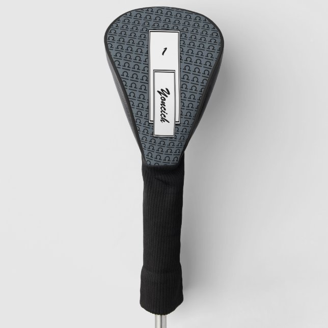 Libra Zodiac Symbol Standard by Kenneth Yoncich Golf Head Cover (Front)