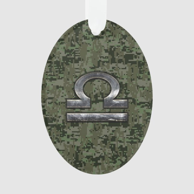 Libra Zodiac Symbole de Green Digital Camouflage (devant)