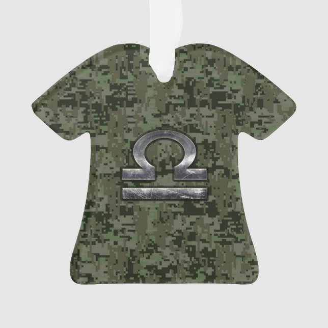 Libra Zodiac Symbole de Green Digital Camouflage (devant)
