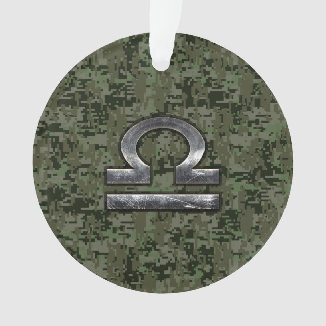 Libra Zodiac Symbole de Green Digital Camouflage (devant)