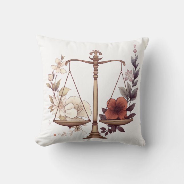  Libra zodiac  Throw Pillow (Front)