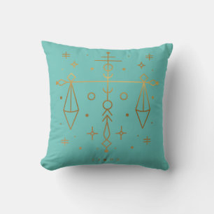 Libra Zodiac Throw Pillow for Teens, Women, Dorms
