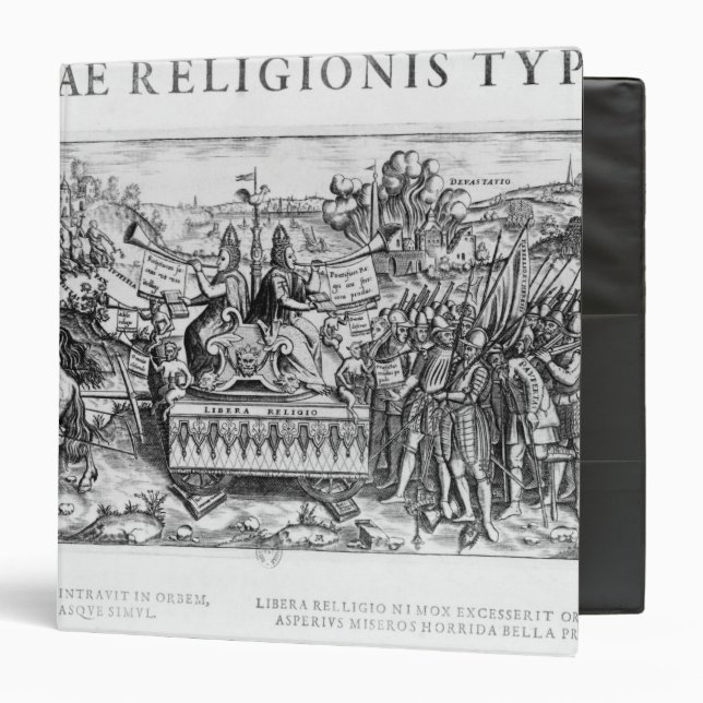 Librae Religionis Typus', allegory Binder (Front/Inside)