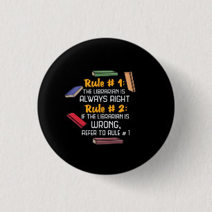 Librarian 1 Inch Round Button