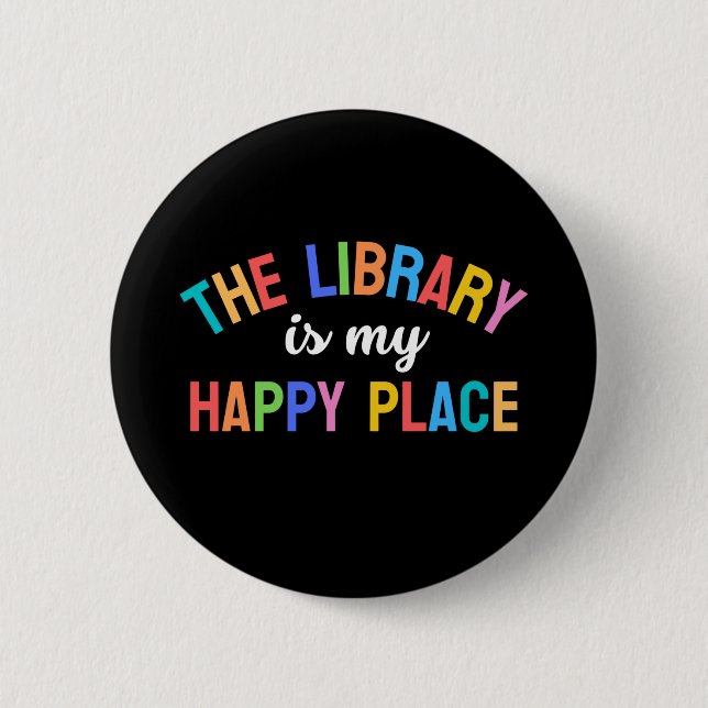 Librarian 2 Inch Round Button (Front)
