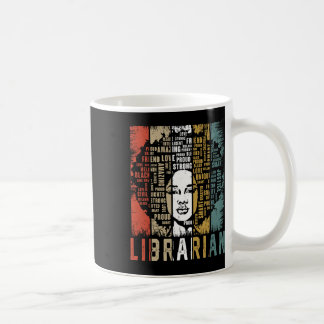 Librarian Afro African American Women Black Histor Coffee Mug