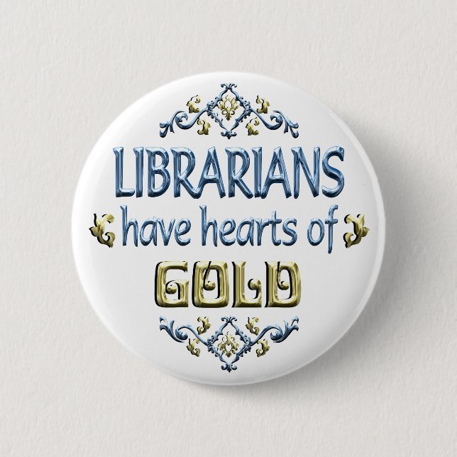 LIBRARIAN Appreciation 2 Inch Round Button (Front)