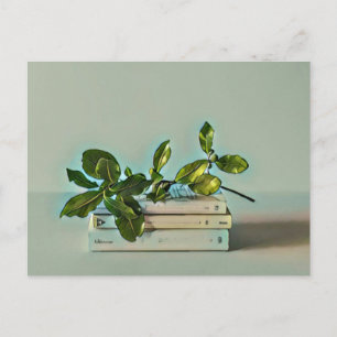 Librarian birthday gift postcard