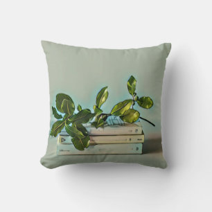 Librarian birthday gift throw pillow
