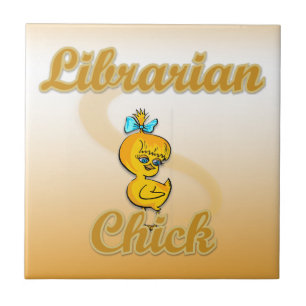 Librarian Chick Tile