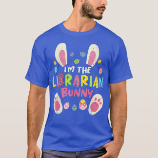 Librarian Easter Matching Family Party Bunny Face  T-Shirt