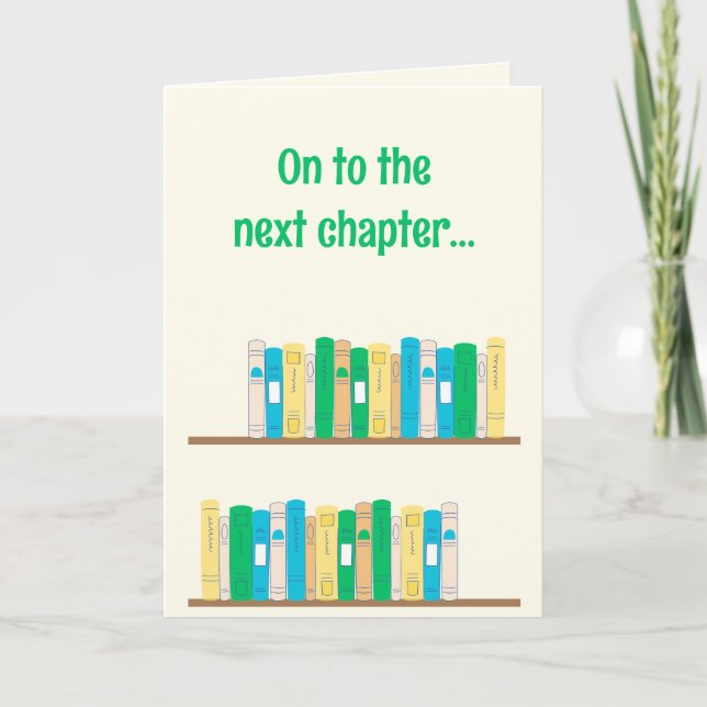 Librarian / English Teacher Retirement Card (Front)