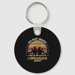 Librarian Funny Library Quote Graphic Keychain
