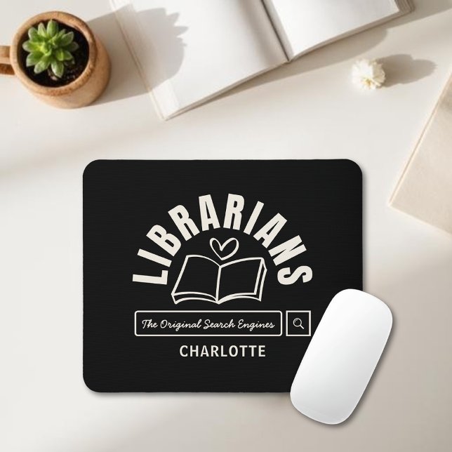 Librarian Funny Saying Book Lovers Gift Mouse Pad (Creator Uploaded)