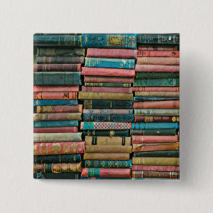 Librarian gifts for her 2 inch square button