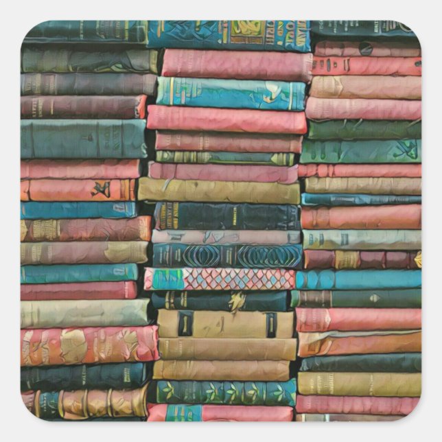 Librarian gifts for her square sticker (Front)