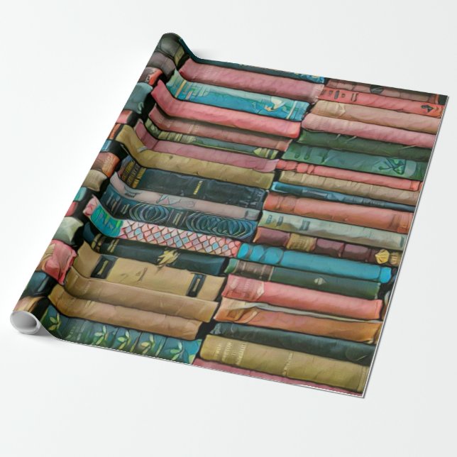 Librarian gifts for her wrapping paper (Unrolled)