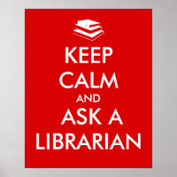 Librarian Gifts Keep Calm Ask a Librarian Custom