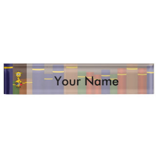 Librarian Giraffe Nameplate