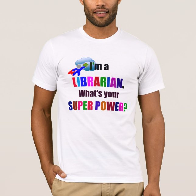 Librarian Humour T-Shirt (Front)