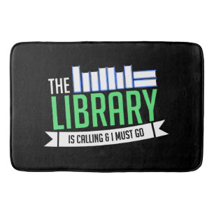 Librarian Library Books Gift Bath Mat