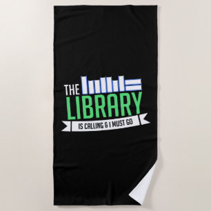 Librarian Library Books Gift Beach Towel