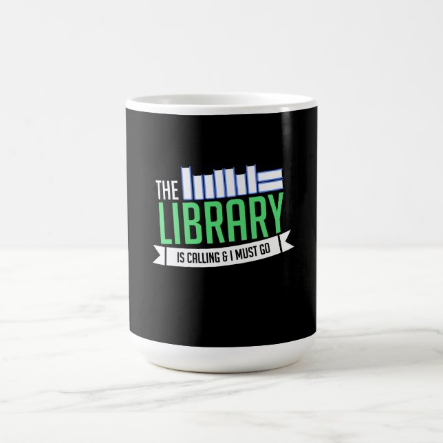 Librarian Library Books Gift Coffee Mug (Center)