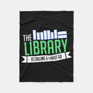 Librarian Library Books Gift Fleece Blanket
