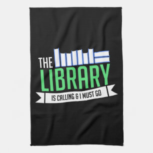 Librarian Library Books Gift Kitchen Towel