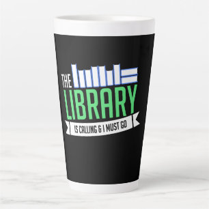 Librarian Library Books Gift Latte Mug