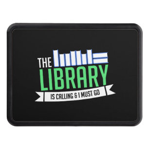Librarian Library Books Gift Trailer Hitch Cover