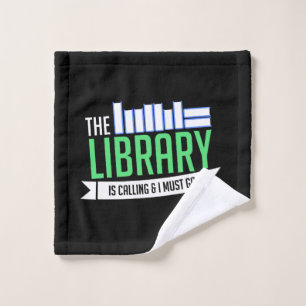 Librarian Library Books Gift Wash Cloth