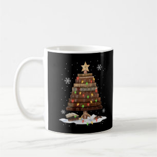 Librarian Library Tree Christmas Book Lover Reader Coffee Mug