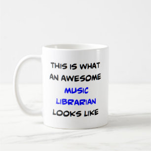librarian music, awesome coffee mug